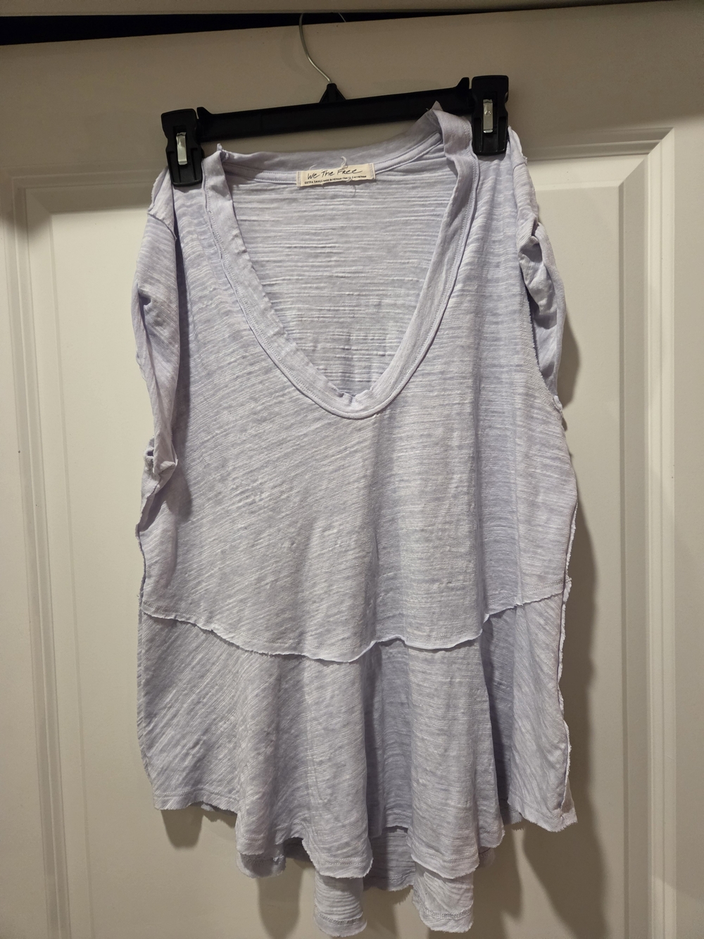 We The Free Pale Lavender Tiered Tank